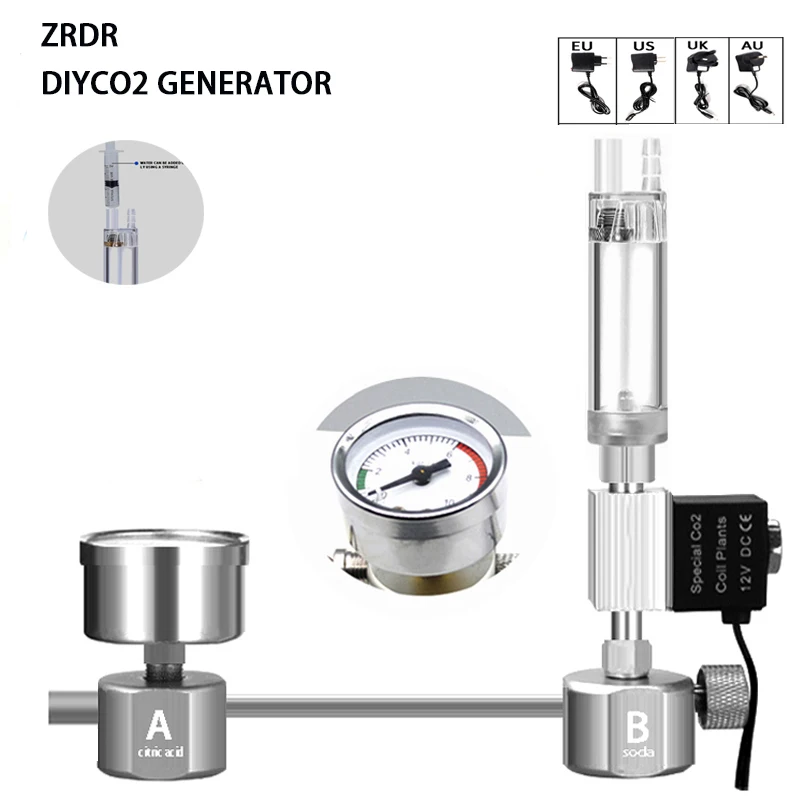 Planted Aquarium Supplies - Aquarium DIY CO2 Reactor Generator System