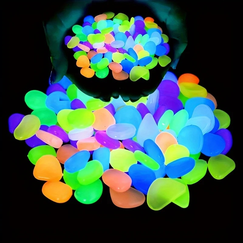 Planted Aquarium Supplies - 50-200pcs Glow in The Dark Pebbles