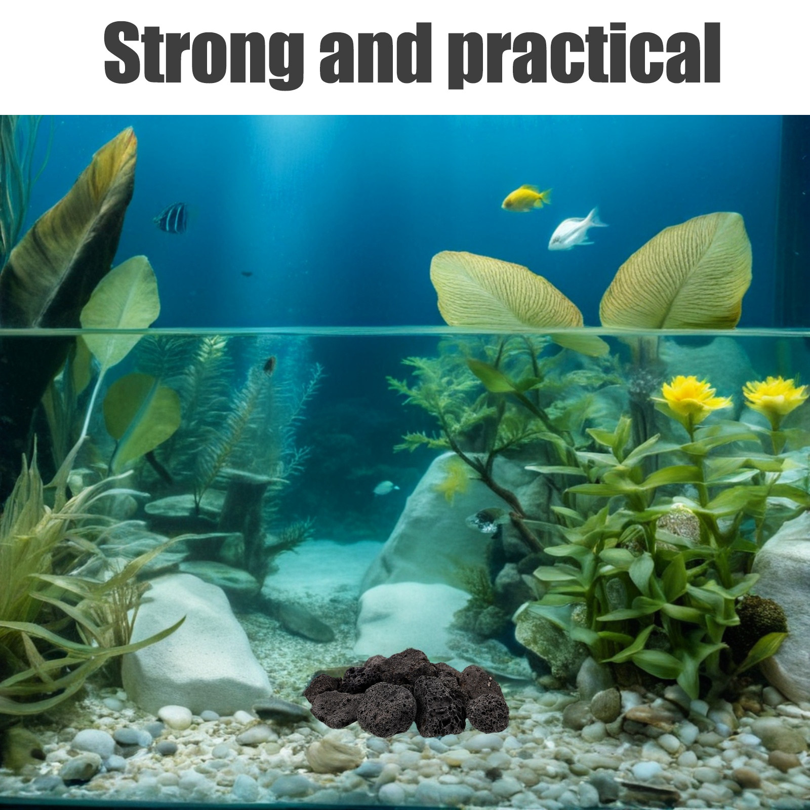 Aquarium Plant - 1Pack Volcanic Stone Decoration Rocks for