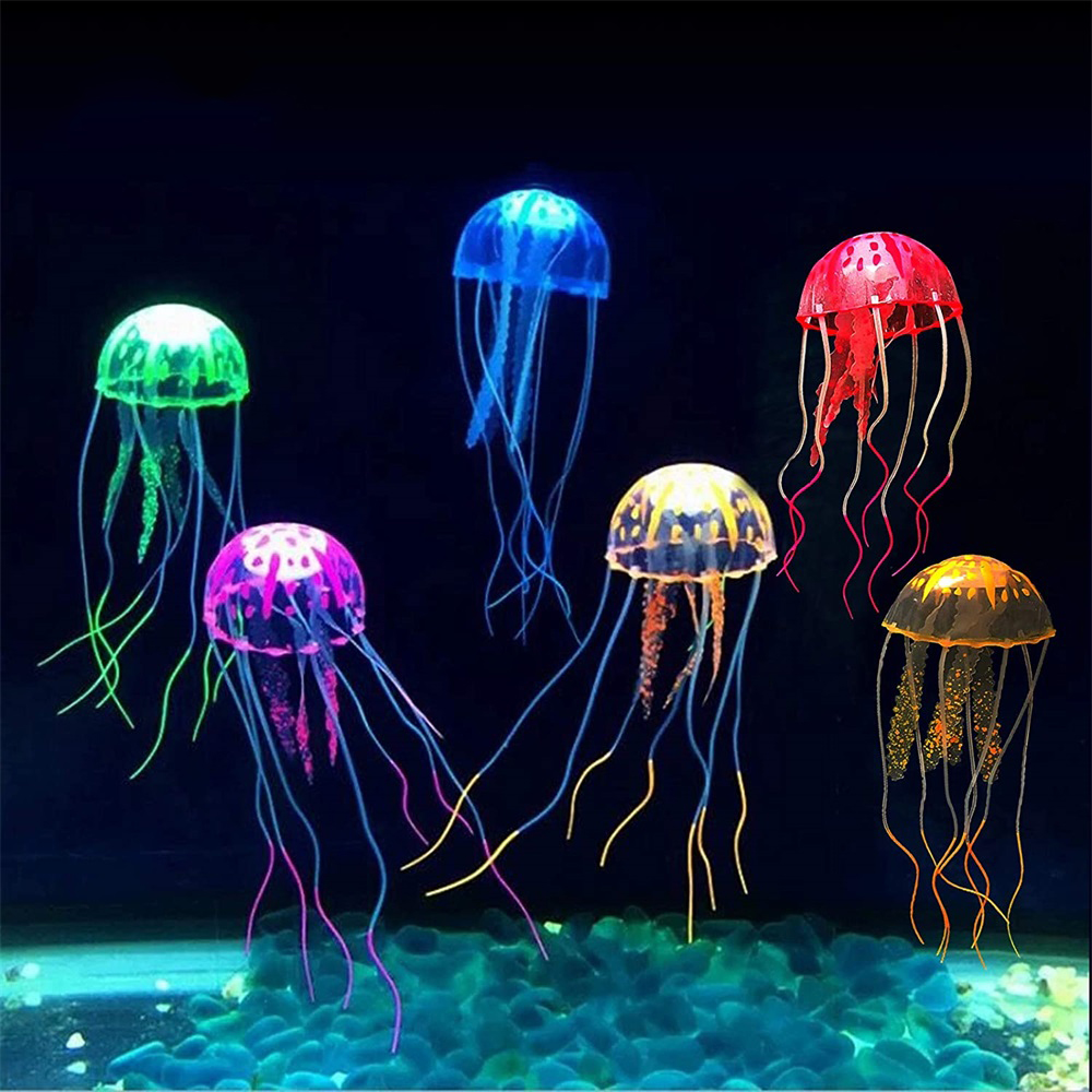 Aquarium Plant Dip - Artificial Swim Luminous Jellyfish Aquarium Decoration