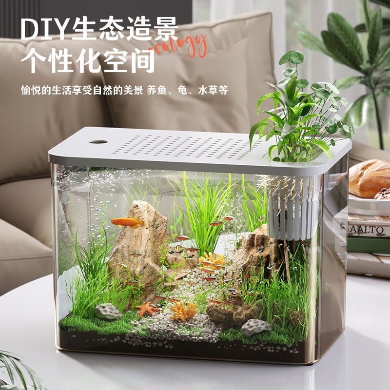 Plastic Aquarium With Lid Clea - Planted Aquarium For Goldfish 评论和价格