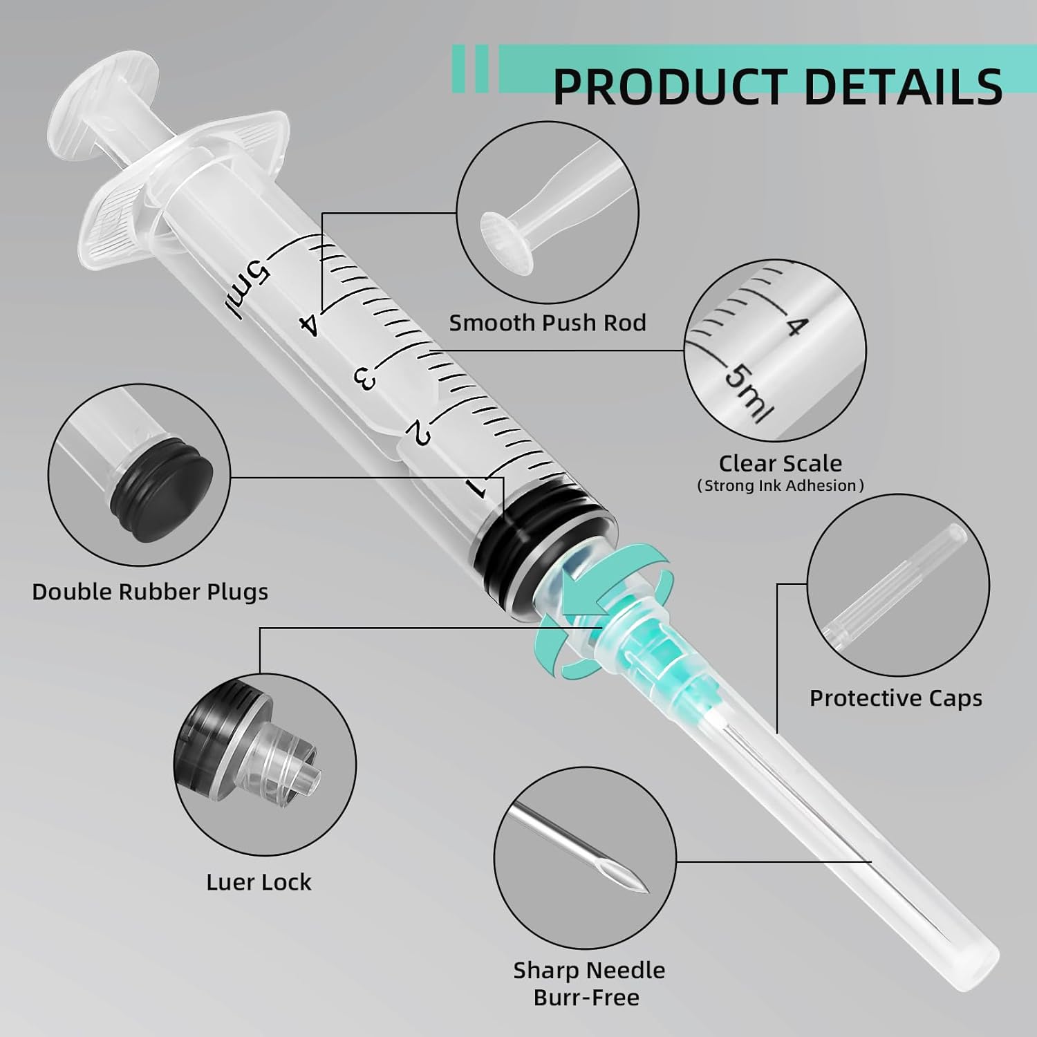 5ml Luer Lock Syringe, Suitabl - Aquarium Plant 评论和价格