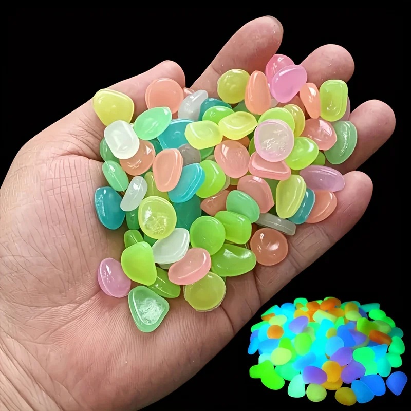 50-200pcs Glow in The Dark Peb - Planted Aquarium Supplies 评论和价格