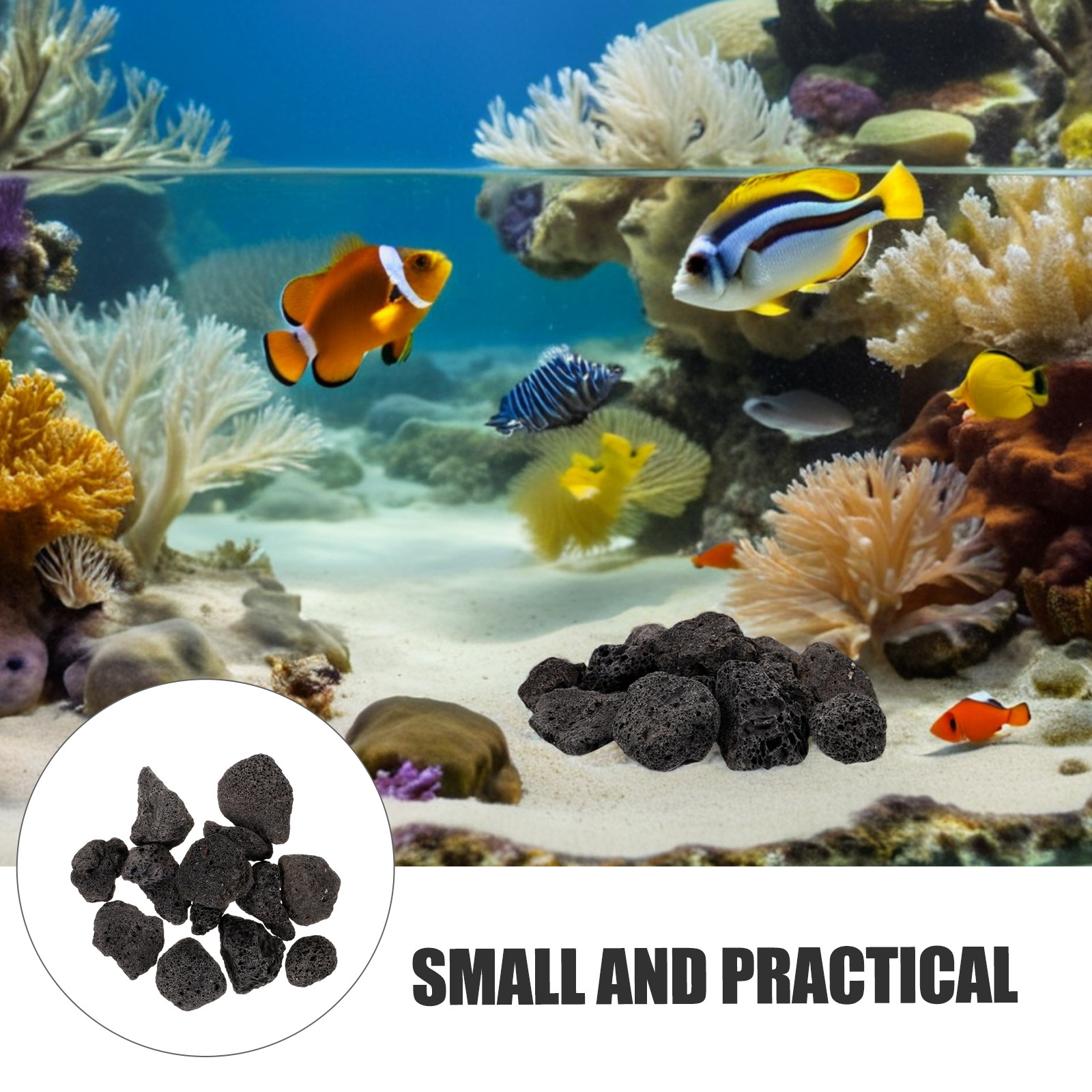 1Pack Volcanic Stone Decoratio - Aquarium Plant 评论和价格