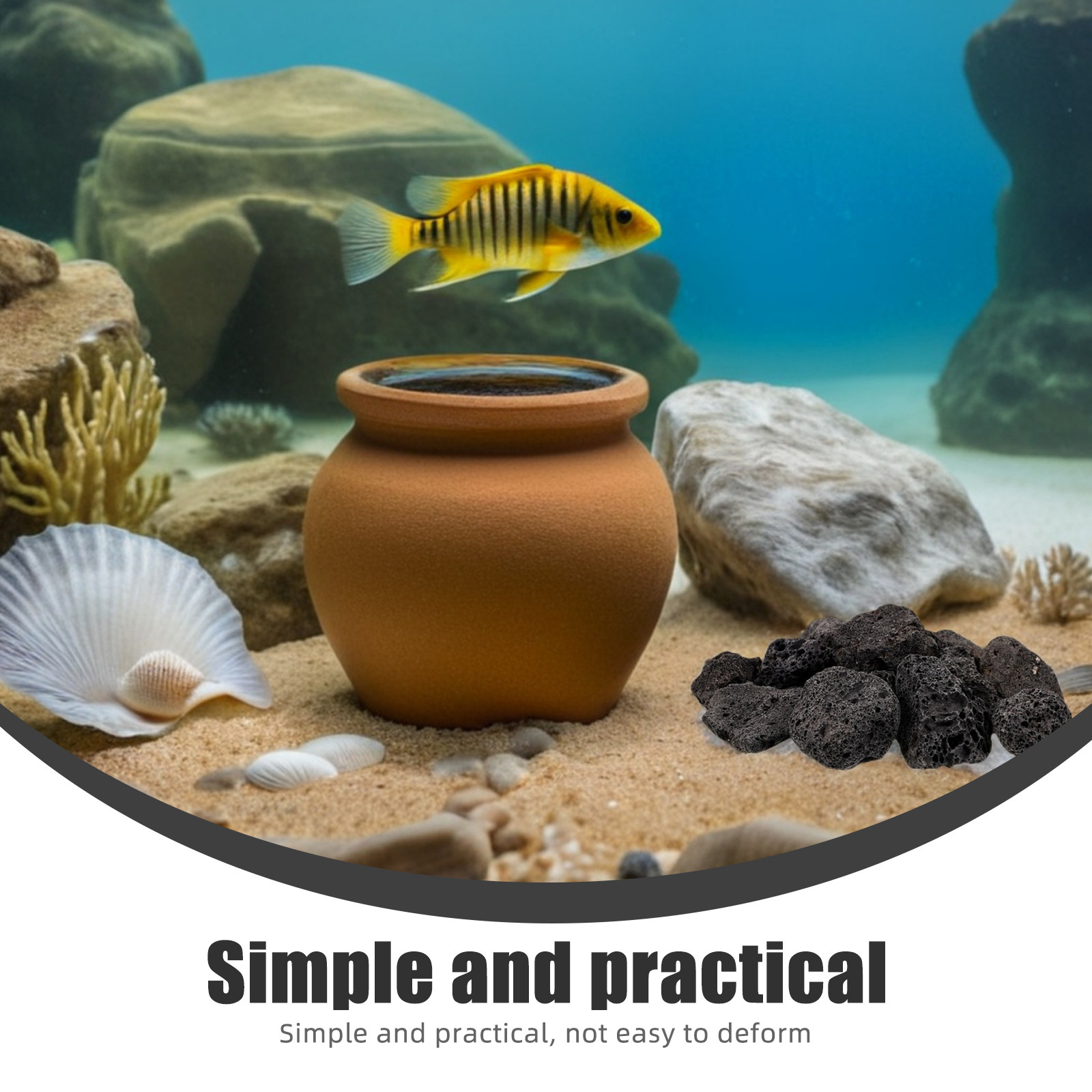 1Pack Volcanic Stone Decoratio - Aquarium Plant 评论和价格