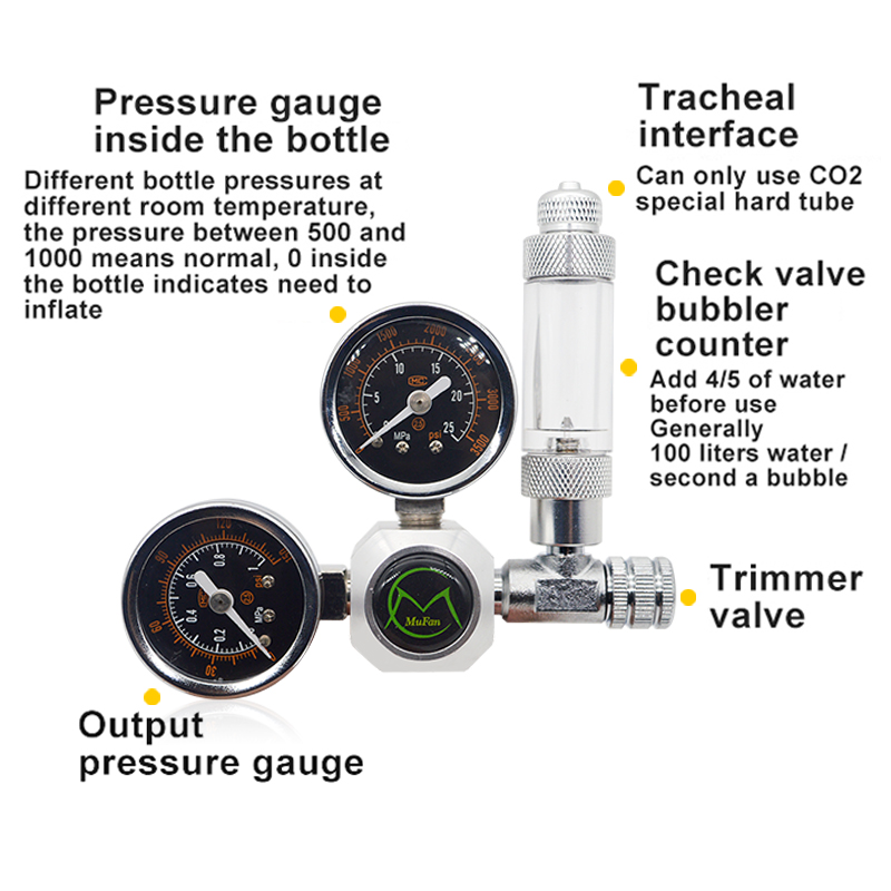 Aquarium CO2 Regulator Magneti - Planted Aquarium Supplies 评论和价格
