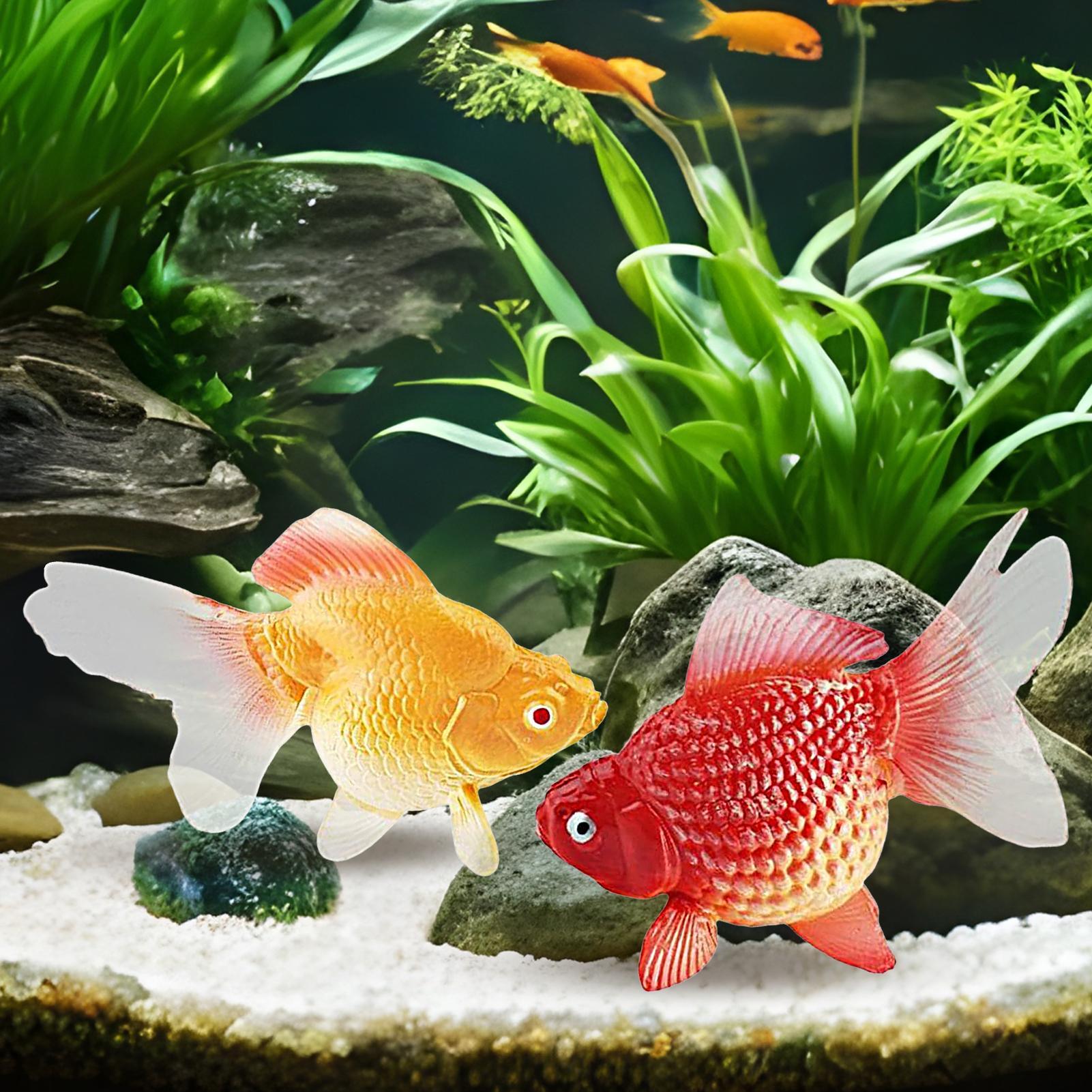 Fake Gold Fish 2Pcs/set Artifi - Planted Aquarium For Goldfish 评论和价格