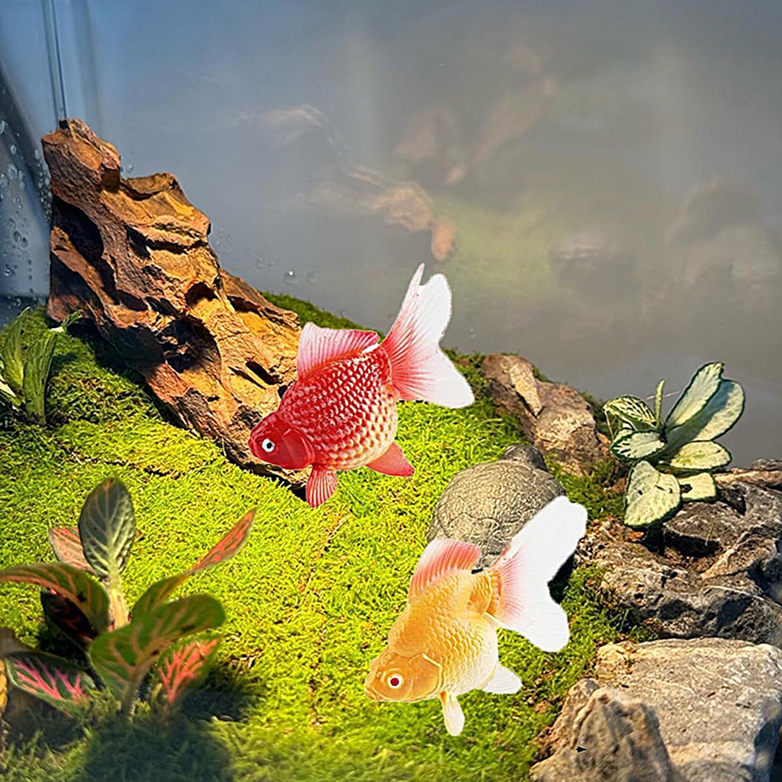 Fake Gold Fish 2Pcs/set Artifi - Planted Aquarium For Goldfish 评论和价格