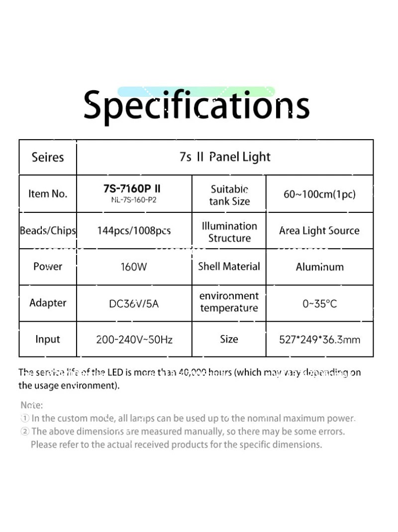 Aquarium LED Light 160W RGB Fu - Aquarium Plant 评论和价格